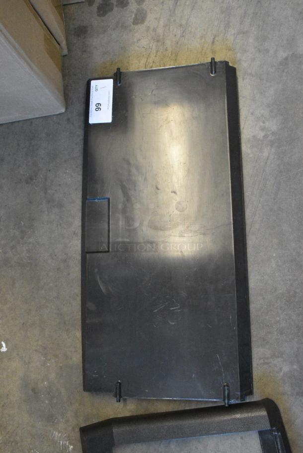 BRAND NEW SCRATCH AND DENT! Black Poly Ice Machine Door - Image 1 of 4