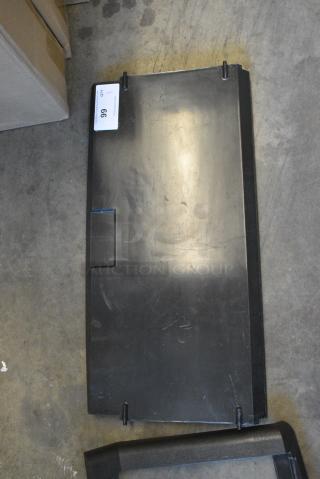 BRAND NEW SCRATCH AND DENT! Black Poly Ice Machine Door - Item #1155070