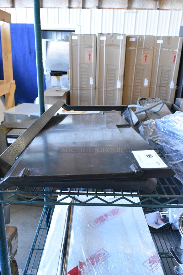 BRAND NEW SCRATCH AND DENT! Black Poly Ice Machine Door - Image 2 of 4