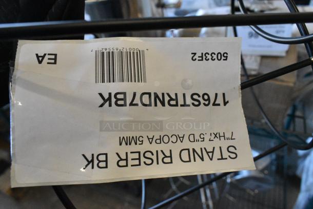 4 BRAND NEW SCRATCH AND DENT! Items Including 3 176STRND7BK Acopa 7" Round Black Metal Display Stand, HP3004992230 Vulcan 00-499223-00004 Basket, Twin Gr85. 4 Times Your Bid! - Image 4 of 7