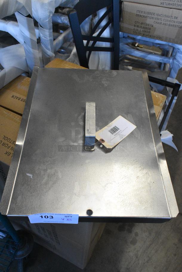 3 BRAND NEW SCRATCH AND DENT! Items Including 3691080220SP Frymaster 1080220SP 20" x 22 1/4" Cover for RE80 Fryers, 3698239414 Frymaster 8239414 14 5/8" x 19 3/8" Stainless Steel Full Pot Fryer Cover, 3698230368 Frymaster 8230368 17" x 18" Chicken / Fish Plate for MJCF Fryers. 3 Times Your Bid! - Image 4 of 7