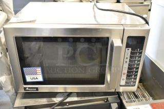 2021 Amana RCS10TS Stackable Commercial Microwave with Push Button Controls. 120 Volts, 1 Phase.
