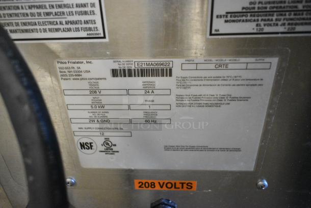 2021 Pitco Frialator CRTE Stainless Steel Commercial Electric Rethermalizer w/ Digital Controls. 208 Volts, 1 Phase. - Image 6 of 6