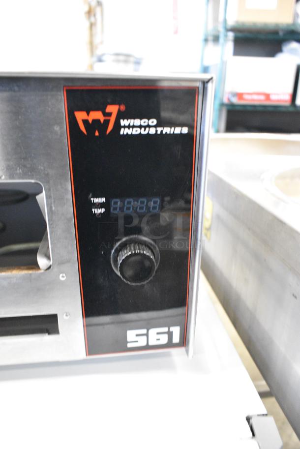 2021 Wisco 561A Stainless Steel Commercial Electric Powered Snack Oven / Pizza Oven. 120 Volts, 1 Phase. Tested and Working! - Image 2 of 5