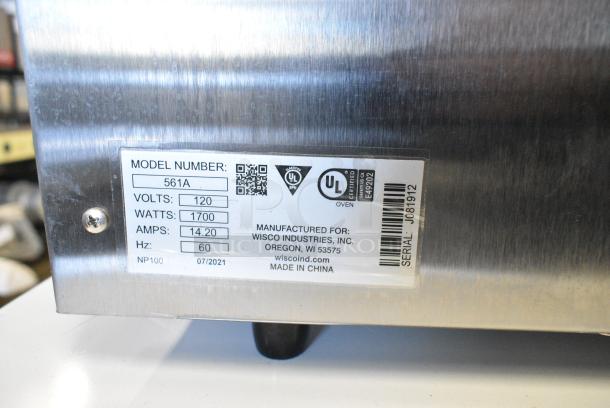 2021 Wisco 561A Stainless Steel Commercial Electric Powered Snack Oven / Pizza Oven. 120 Volts, 1 Phase. Tested and Working! - Image 5 of 5
