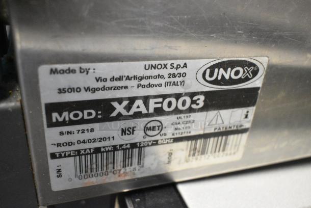 Cadco Unox Roberta XAF003 Stainless Steel Commercial Countertop Electric Powered Convection Oven. 120 Volts, 1 Phase. Tested and Does Not Power On - Image 6 of 6