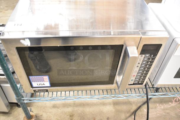 2020 Amana RCS10TS Stainless Steel Commercial Countertop Microwave Oven. 120 Volts, 1 Phase. - Image 1 of 4