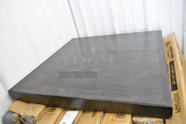 5 BRAND NEW SCRATCH AND DENT! Lancaster Table & Seating 3492424BBESP 24" x 24" Wood Butcher Block Table Top with Espresso Finish. 5 Times Your Bid! - Image 3 of 4