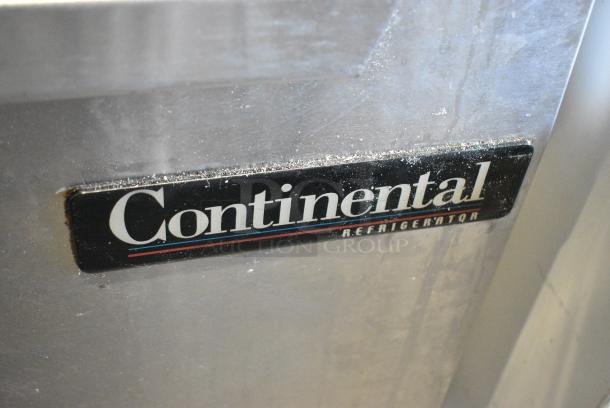 Continental SW60-12 Stainless Steel Commercial Sandwich Salad Prep Table Bain Marie Mega Top on Commercial Casters. 115 Volts, 1 Phase. Tested and Working! - Image 2 of 7