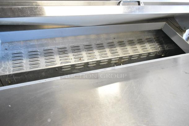 Continental SW60-12 Stainless Steel Commercial Sandwich Salad Prep Table Bain Marie Mega Top on Commercial Casters. 115 Volts, 1 Phase. Tested and Working! - Image 4 of 7