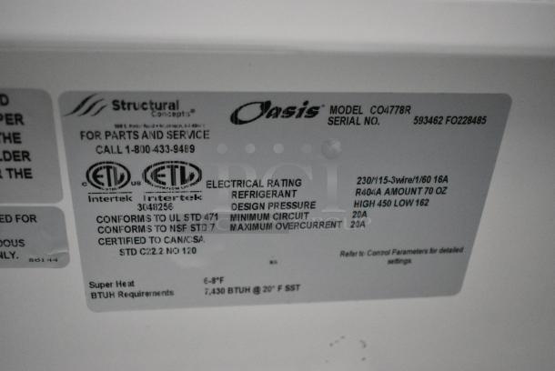 Structural Concepts Oasis CO4778R Commercial Reach In Grab N Go Merchandiser. 115/230 Volts, 1 Phase. - Image 4 of 4