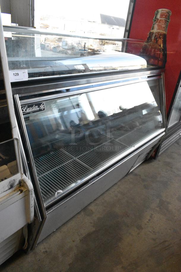 2017 Leader SDL72 S/C Stainless Steel Commercial Floor Style Deli Display Case Merchandiser. 115 Volts, 1 Phase. Cannot Test Due To Cut Power Cord - Image 1 of 8