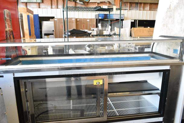 2017 Leader SDL72 S/C Stainless Steel Commercial Floor Style Deli Display Case Merchandiser. 115 Volts, 1 Phase. Cannot Test Due To Cut Power Cord - Image 7 of 8