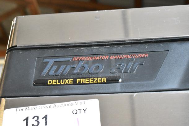 Turbo Air TSF-23SD Stainless Steel Commercial Single Door Reach In Freezer w/ Poly Coated Racks on Commercial Casters. 115 Volts, 1 Phase. Tested and Powers On But Does Not Get Cold - Image 3 of 5