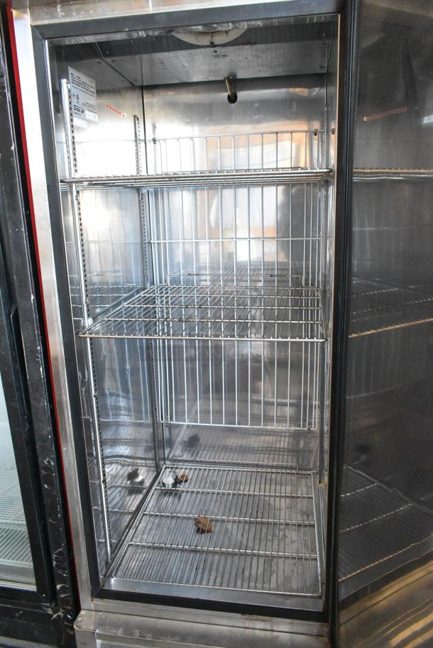 Turbo Air TSF-23SD Stainless Steel Commercial Single Door Reach In Freezer w/ Poly Coated Racks on Commercial Casters. 115 Volts, 1 Phase. Tested and Powers On But Does Not Get Cold - Image 4 of 5