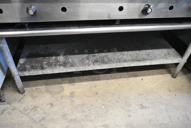 Royal Stainless Steel Commercial Countertop Natural Gas Powered Flat Top Griddle on Stainless Steel Equipment Stand. - Image 5 of 5