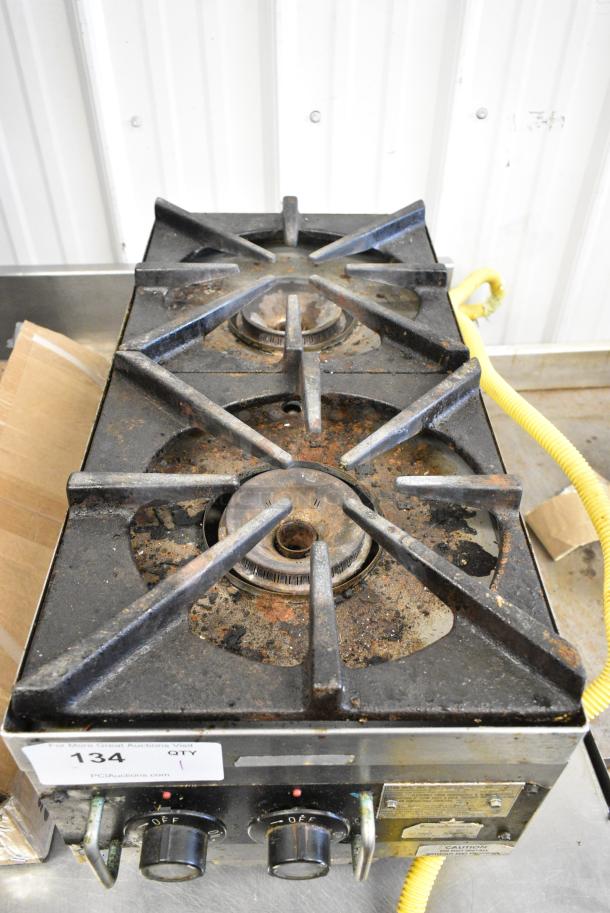 Star 602 Stainless Steel Commercial Countertop Natural Gas Powered 2 Burner Range. 12,000 BTU. - Image 2 of 4