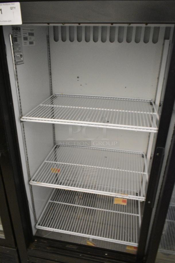Habco ESM14SL54 Metal Commercial 2 Door Reach In Cooler Merchandiser w/ Poly Coated Racks. 115 Volts, 1 Phase. Tested and Powers On But Does Not Get Cold - Image 4 of 5