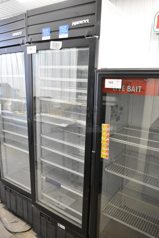 2019 Habco SE18 Metal Commercial Single Door Reach In Cooler Merchandiser w/ Poly Coated Racks. 115 Volts, 1 Phase. Tested and Working! - Image 1 of 4