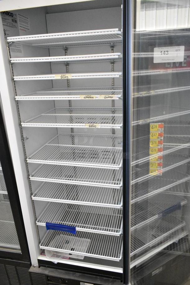 2019 Habco SE18 Metal Commercial Single Door Reach In Cooler Merchandiser w/ Poly Coated Racks. 115 Volts, 1 Phase. Tested and Working! - Image 3 of 4