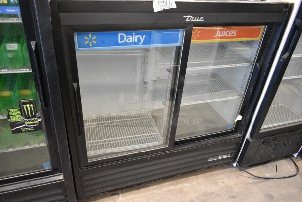 2018 True GDM-41SL-48-HC-LD Metal Commercial 2 Door Reach In Cooler Merchandiser w/ Poly Coated Racks. 115 Volts, 1 Phase. Tested and Working! - Image 1 of 5