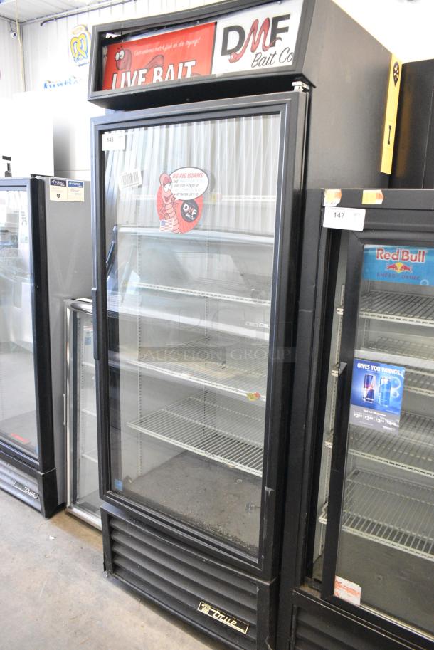 True GDM-26-LD Metal Commercial Single Door Reach In Cooler Merchandiser w/ Poly Coated Racks. 115 Volts, 1 Phase. Tested and Working! - Image 1 of 5