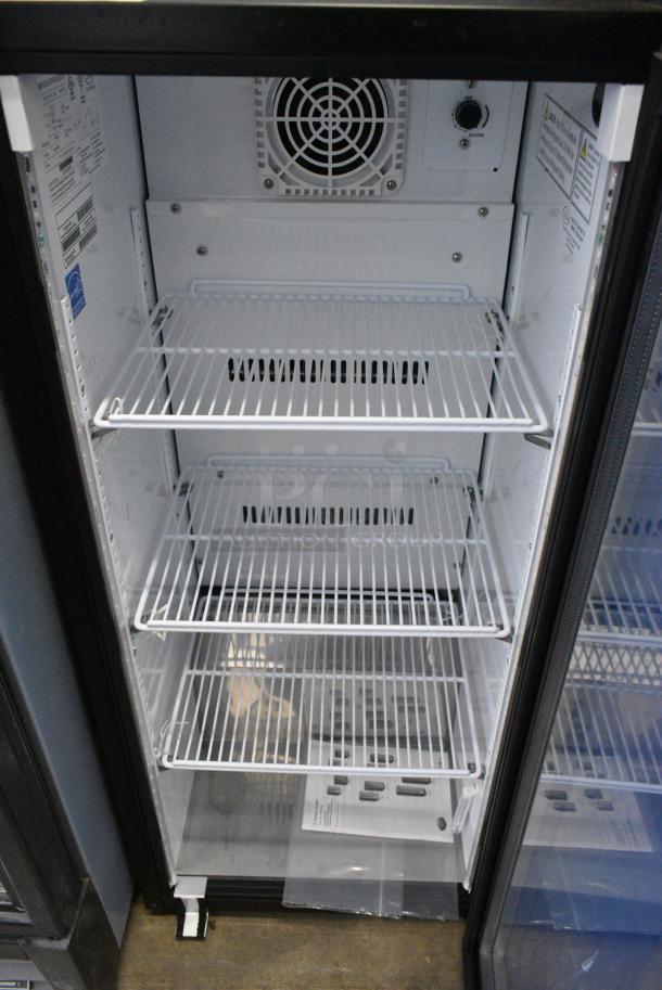 2023 IDW G-4SI-N-2-3-4-B-5 Metal Commercial Single Door Reach In Mini Cooler Merchandiser w/ Poly Coated Racks. 115 Volts, 1 Phase. Tested and Working! - Image 2 of 3