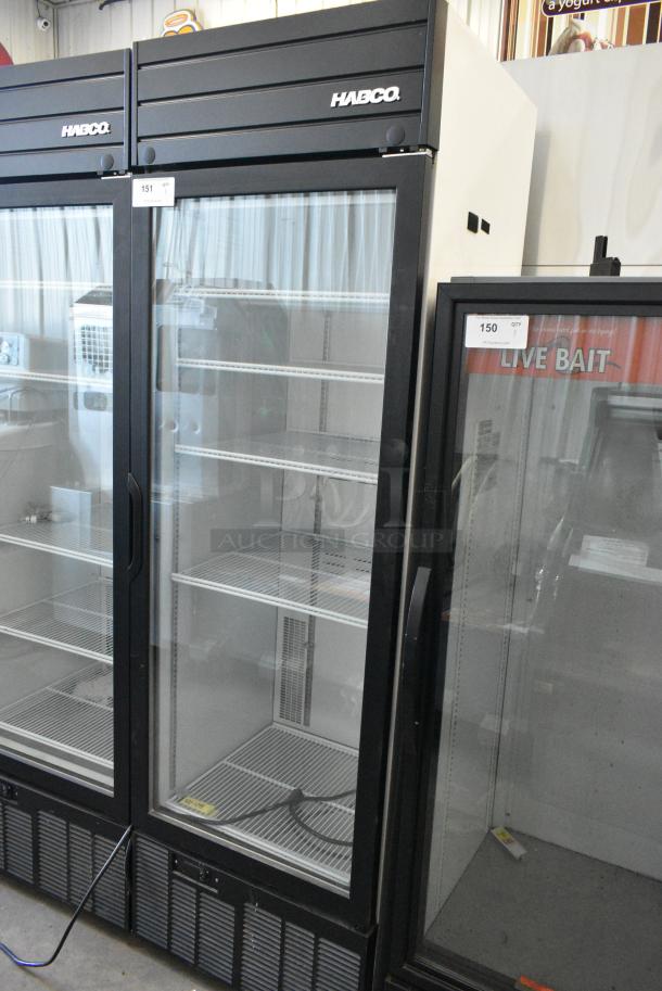 2019 Habco SE18 Metal Commercial Single Door Reach In Cooler Merchandiser w/ Poly Coated Racks. 115 Volts, 1 Phase. Tested and Working! - Image 1 of 5
