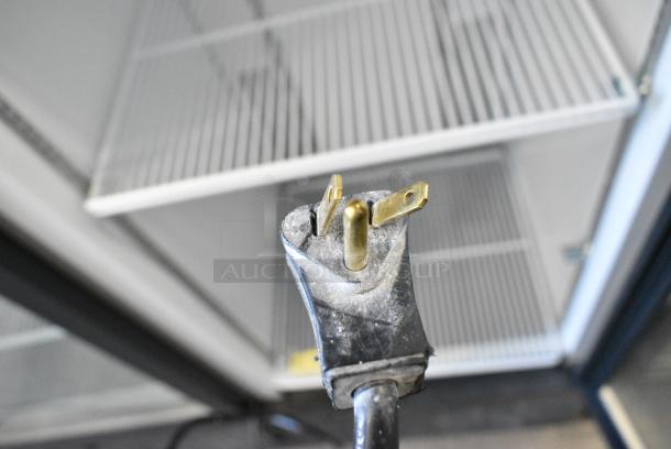 2019 Habco SE18 Metal Commercial Single Door Reach In Cooler Merchandiser w/ Poly Coated Racks. 115 Volts, 1 Phase. Tested and Working! - Image 3 of 5