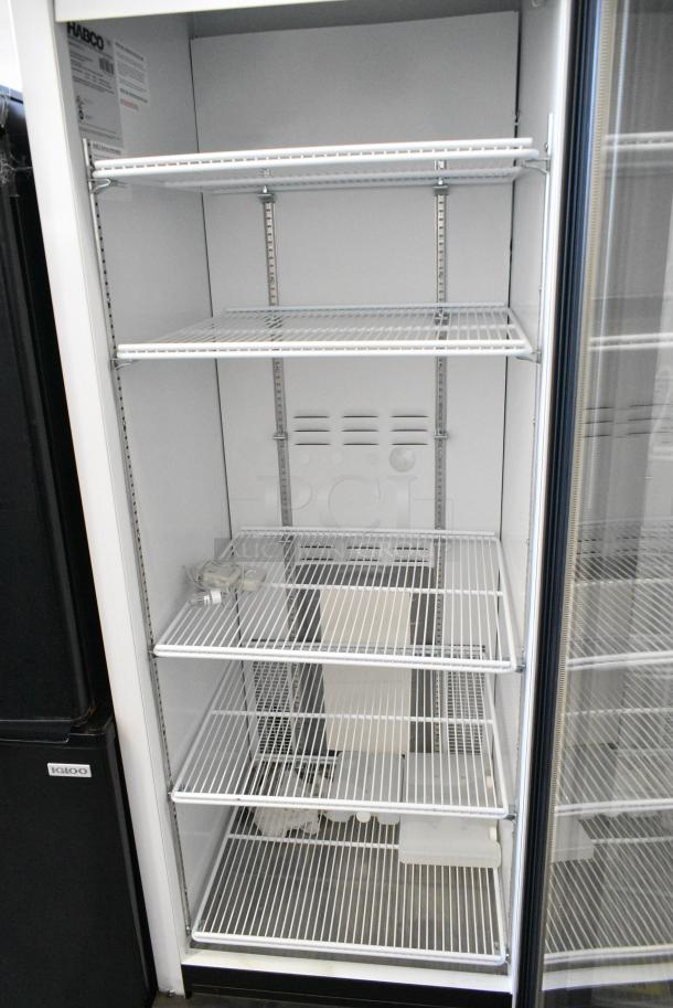 2019 Habco SE18 Metal Commercial Single Door Reach In Cooler Merchandiser w/ Poly Coated Racks. 115 Volts, 1 Phase. Tested and Working! - Image 3 of 4