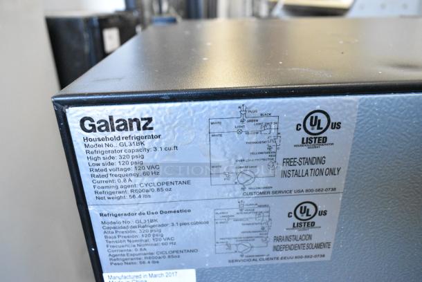 Galanz GL31BK Mini Cooler w/ Freezer. 115 Volts, 1 Phase. Tested and Working! - Image 8 of 8