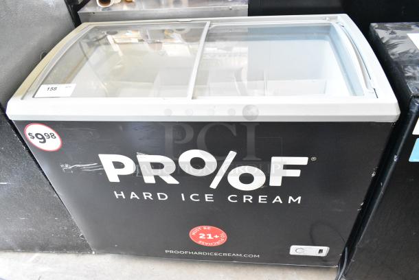 Excellence VBN-4 Metal Chest Freezer Merchandiser on Commercial Casters. 115 Volts, 1 Phase. Tested and Working! - Image 1 of 5