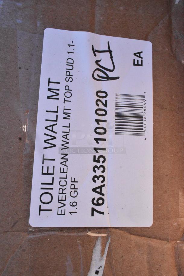 BRAND NEW SCRATCH AND DENT! 76A3351101020 American Standard Afwall Millennium FloWise 3351101.020 Vitreous China Wall-Mount Elongated Flushometer Toilet with EverClean - 1.1 to 1.6 GPF - Image 3 of 3