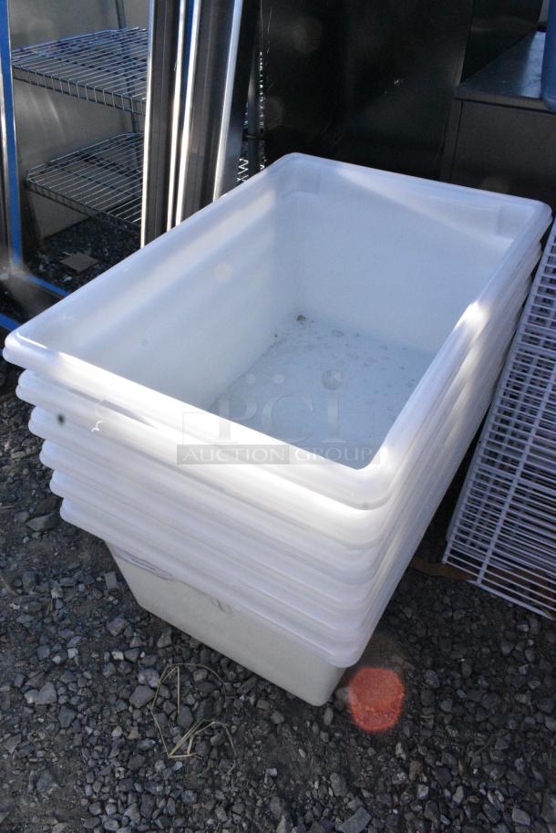 6 Poly White Bins. 6 Times Your Bid! - Image 1 of 3