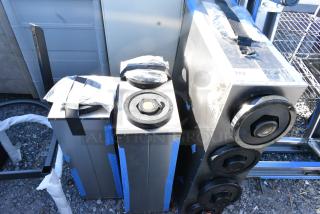 3 BRAND NEW! Stainless Steel Cup Dispensers; 4 Well, 2 Well and Single Well. 3 Times Your Bid!