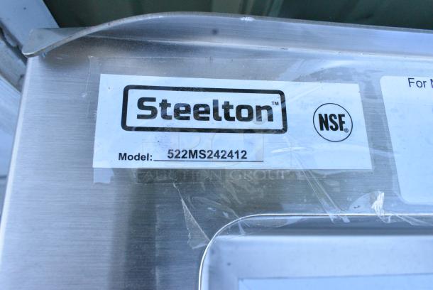 BRAND NEW SCRATCH AND DENT! Steelton 522MS242412 24" x 24" x 12" 16 Gauge 304 Stainless Steel One Compartment Floor Mop Sink - Image 4 of 4