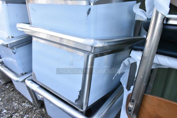 BRAND NEW SCRATCH AND DENT! Steelton 522CS11818N 23 1/2" 18-Gauge Stainless Steel One Compartment Commercial Sink without Drainboard - 18" x 18" x 12" Bowl. No Legs. - Image 2 of 3