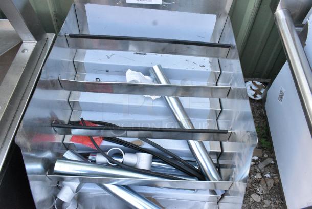 BRAND NEW SCRATCH AND DENT! Regency 600LDR2318 18" Five-Tiered Stainless Steel Liquor Display Rack - 23" Deep - Image 2 of 3