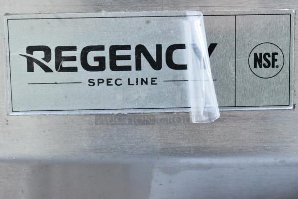 BRAND NEW SCRATCH AND DENT! Regency Stainless Steel 3 Bay Sink w/ Dual Drain Boards. - Image 3 of 4
