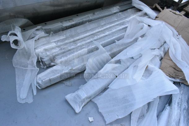 BRAND NEW SCRATCH AND DENT! Pallet Lot of Gray Metal Pieces. - Image 2 of 3