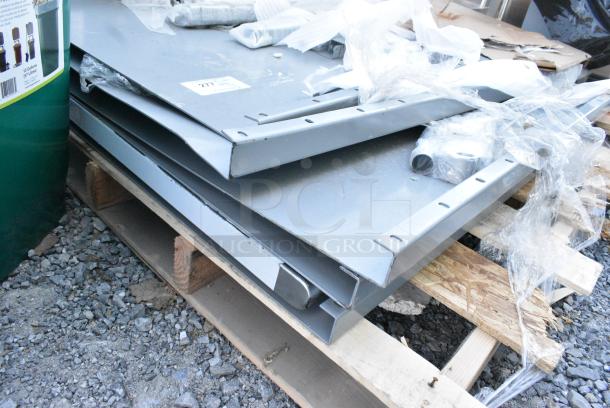BRAND NEW SCRATCH AND DENT! Pallet Lot of Gray Metal Pieces. - Image 3 of 3