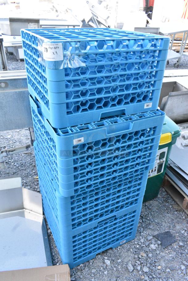 BRAND NEW SCRATCH AND DENT! Lot of 4 Blue Poly Dish Caddy. - Image 1 of 2
