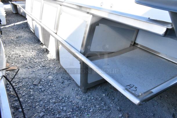 BRAND NEW SCRATCH AND DENT! Regency 600S42424224 Stainless Steel 4 Bay Sink w/ Dual Drain Boards. No Legs. - Image 3 of 4