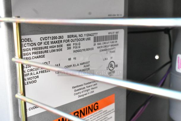 Manitowoc CVDT1200-263 Metal Commercial Remote Ice Machine Condenser. 208-230 Volts, 3 Phase. - Image 3 of 3