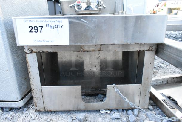 Stainless Steel Single Bay Sink w/ Faucet and Handles. No Legs. - Image 2 of 2