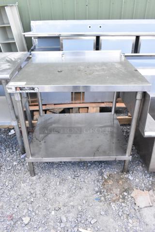 Stainless Steel Table w/ Under Shelf.