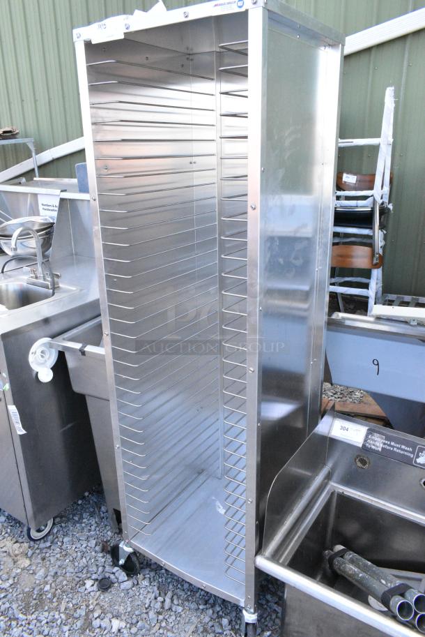 Metal Commercial Pan Transport Rack on Commercial Casters. - Image 2 of 2