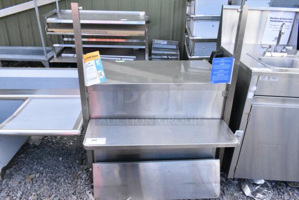 Stainless Steel Counter w/ Under Shelf on Commercial Casters. - Image 2 of 2