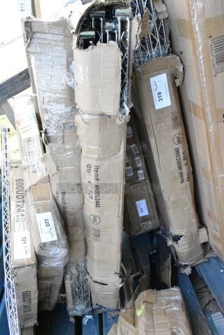 2 BRAND NEW SCRATCH AND DENT! Box of 4 460EC2448 Regency 24" x 48" NSF Chrome Wire Shelf. 2 Times Your Bid! May Be Missing Pieces.