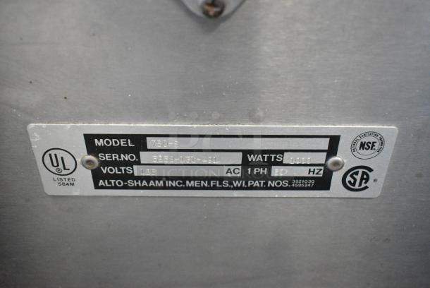 Alto Shaam 750-S Halo Heat Stainless Steel Commercial Heated Holding Cabinet on Commercial Casters. 125 Volts, 1 Phase. Tested and Working! - Image 5 of 5